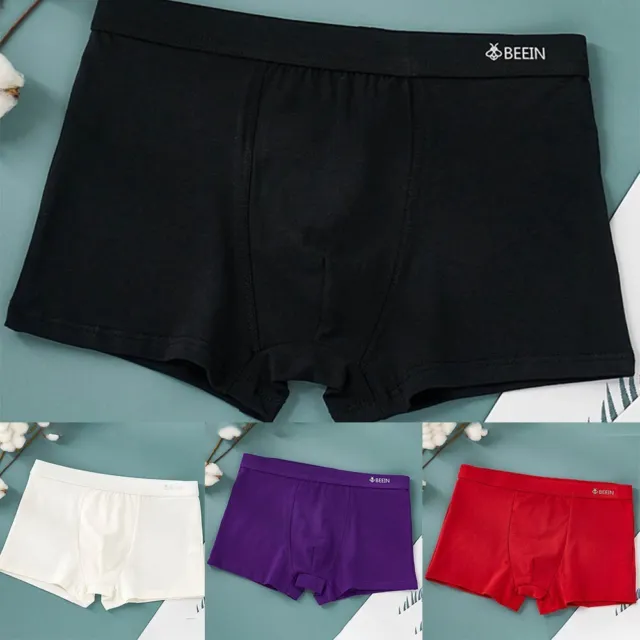 MENS U CONVEX Underwear Soft Cotton Bulge Pouch Boxer Briefs