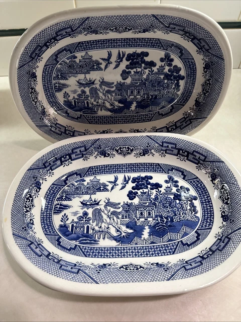 BRAZIL OXFORD BLUE WILLOW RESTAURANT WARE 11