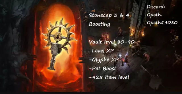 Diablo 4 Season 3 5x lvl 80-90 Vault Nightmare Dungeon boost