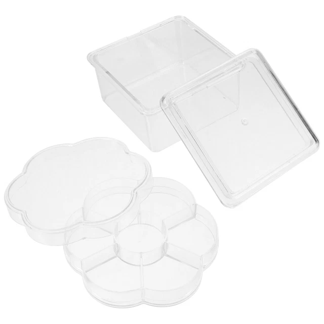 2 piezas caja de pendientes caja de almacenamiento para uñas rasgadas trajes infantiles caja de anillo