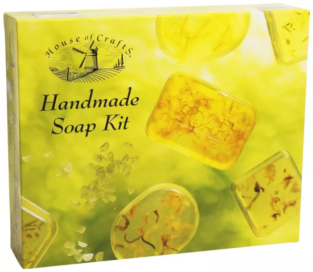 Natural Handmade Soap Making Craft Kit House Of Crafts Gift Set Fragrance Moulds