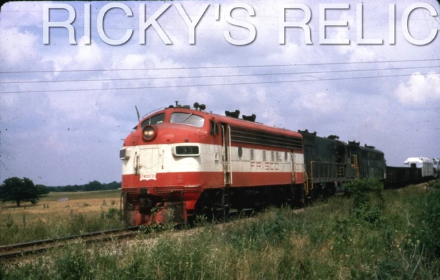Duplicate Slide SLSF #33 EMD F7A Frisco 1960s Work/Freight Action