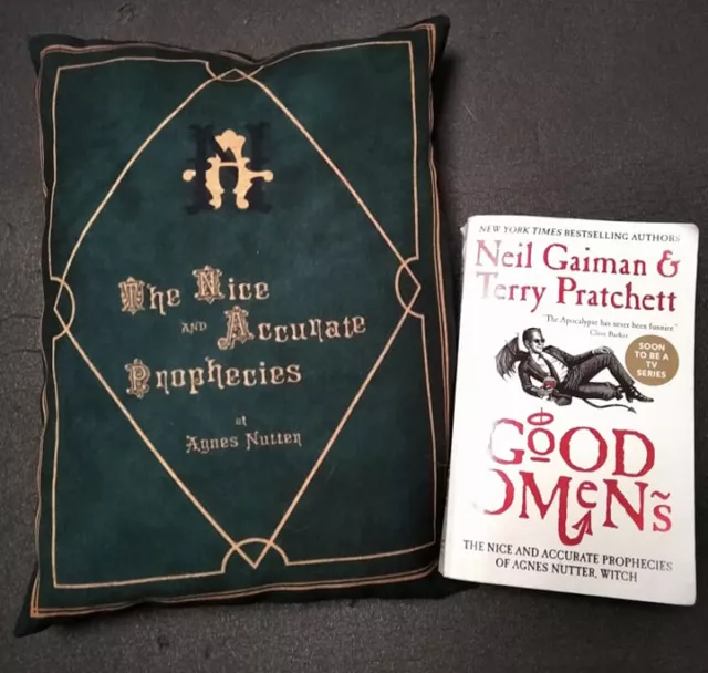 Good Omens Agnes Nutter book replica cosplay pillow fanmade