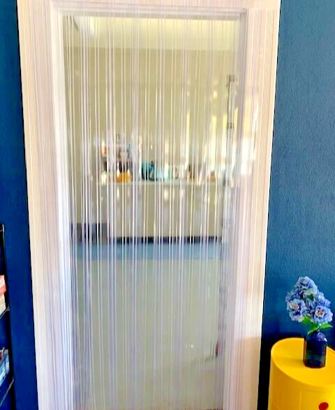 INDUSTRIAL PVC STRIP DOOR. HEAVY DUTY 150mm wide Ribbed PVC. 1000mmw x ...