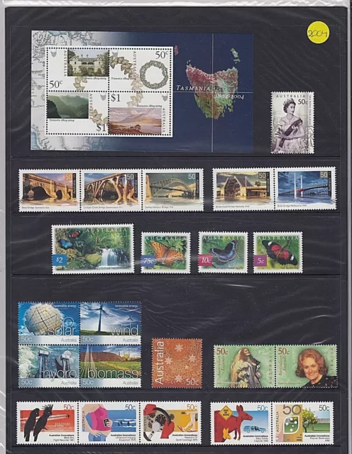 2004 Australia "The Complete Collection Of 2004 Australian Stamps" Full Set Mnh