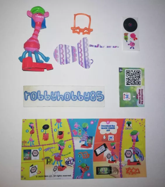 Dv571 Cooper + Bpz Kinder Sorpresa Italia 2019/2020 Trolls World Tour