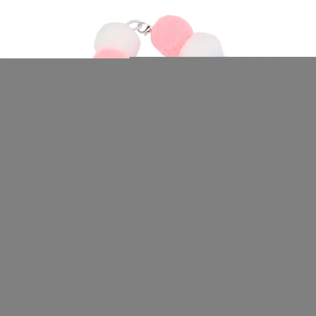 Collier Pour Animaux De Compagnie Doux Léger Boules En Peluche Mignon Chien Sgs
