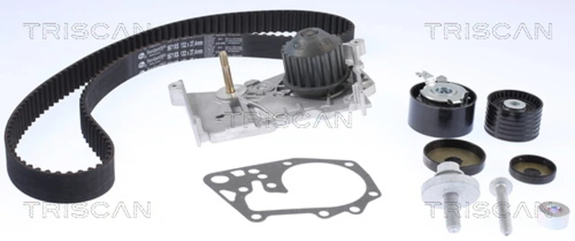 Pompa acqua Triscan + set cinghie dentate 8647 250015 per Renault Fluence Clio Laguna