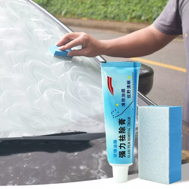 Car Cleaner Glass Oil Film Remover Windshields Cleaning Liquid Accessories 45g 2