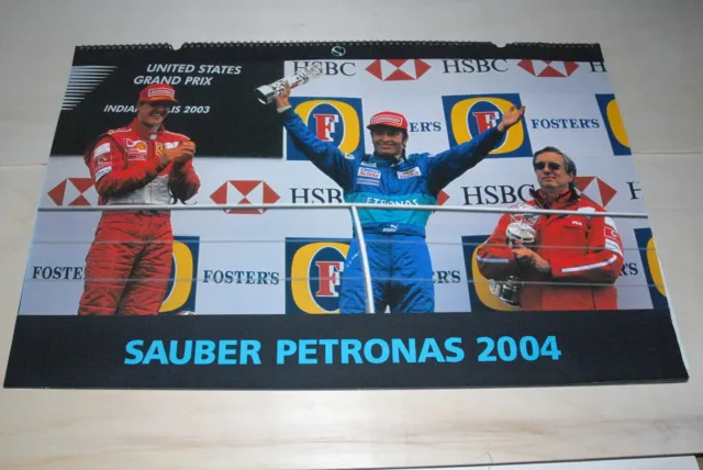 Calendario Anno 2004 Sauber Petronas Formula 1