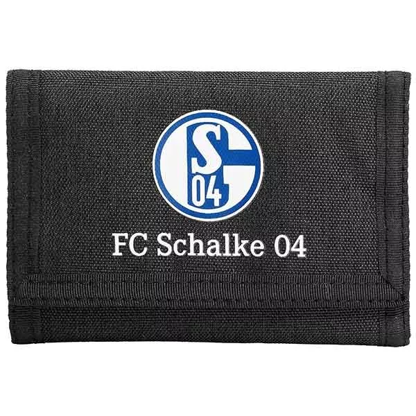 FC SCHALKE 04 Geldbörse Portemonnaie Geldbeutel S04 Logo schwarz Top  Fanartikel EUR 22,95 - PicClick DE