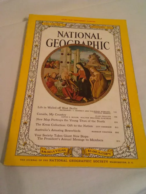 National Geographic magazine Vol. 120, No. 6, December. 1961