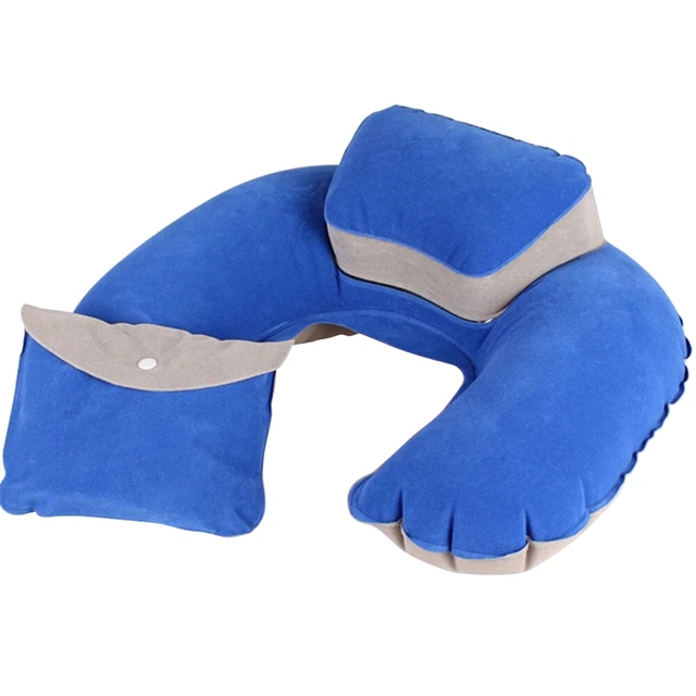 U Shape Inflatable Pillow Head Neck Cushion Bolsters Pillows