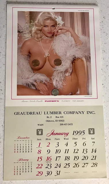 vintage-pin-up-calendar-anna-nicole-man-cave-lumber-co-ladies