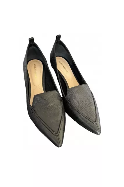 Nicholas Kirkwood Black Pointed Toe Beya Pumps Heels Sz 37.5