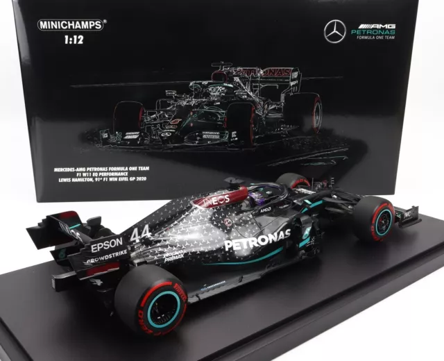 L. Hamilton Mercedes-AMG F1 W11 91st Win Eifel GP Formel 1 2020 1:12 Minichamps 3