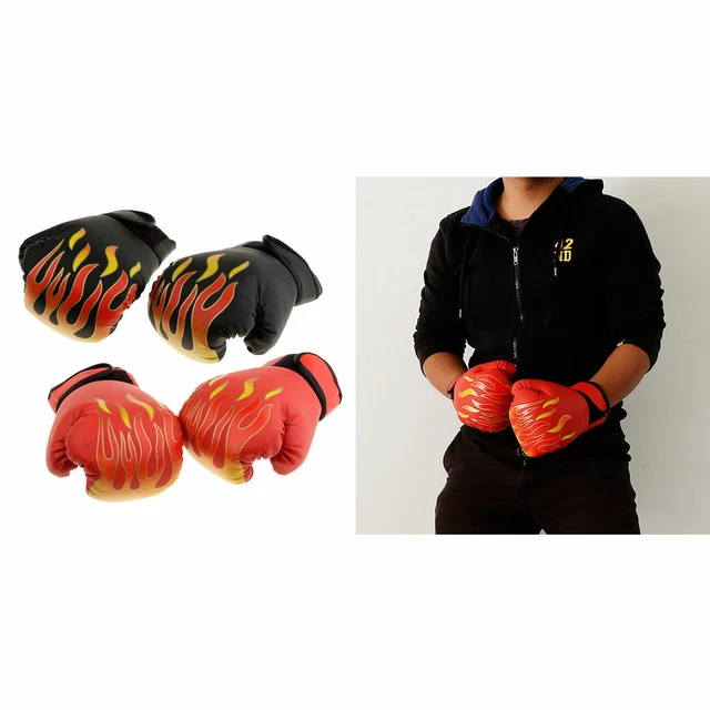 2 Pairs PU Boxing Training Gloves MMA Fighting Punching Sandbag Punch Mitts