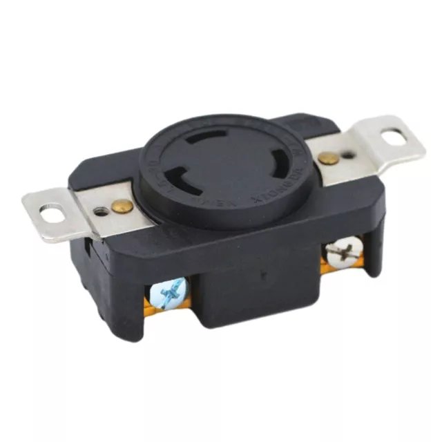Reliable Locking Socket 2PCS NEMA L530 3pin Male Plug & Female Receptacle Set 3