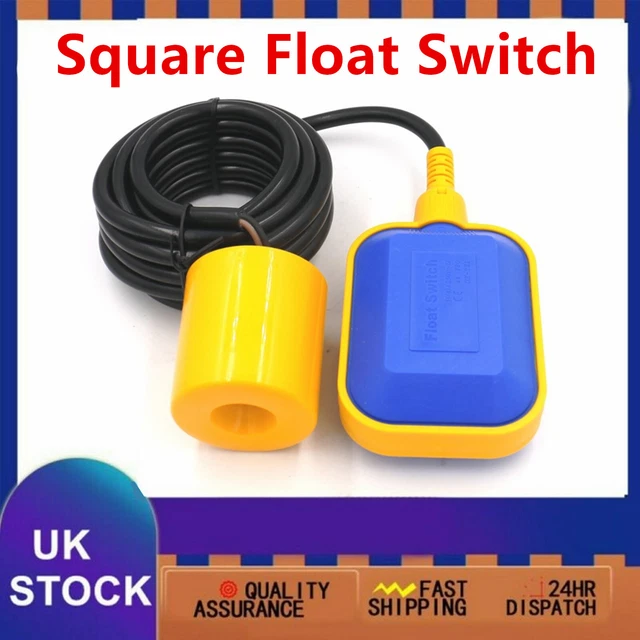 SQUARE FLOAT SWITCH Liquid Fluid Water Level Controller Sensor with ...