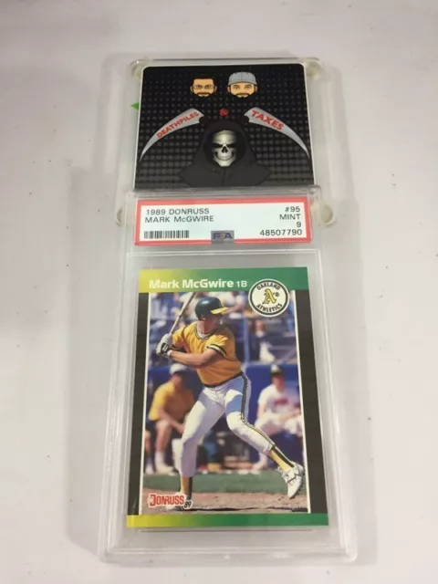 1989 Mark Mcgwire Moneta Oakland Atletica Leggera Donruss #95 Grado 9 Mint PSA