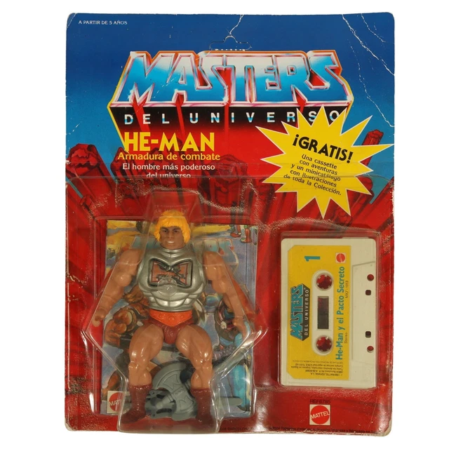 Vintage MotU / Masters of the Universe - He-Man - Spain + Casette MOC / RESEAL!