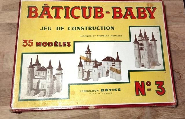 BATISS BOITE N•0 Jouet de construction rare 1930 jouet vintage batiss EUR 31,89 - FR