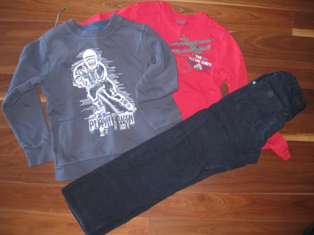 Bundle Boys Urban (Pumpkin Patch) Corduroy Jeans Esprit Fleece T-Shirt 8 9