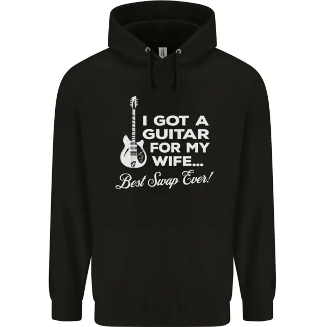 I Got a Guitar for My Wife Funny Guitarist Mens 80% Cotton Hoodie