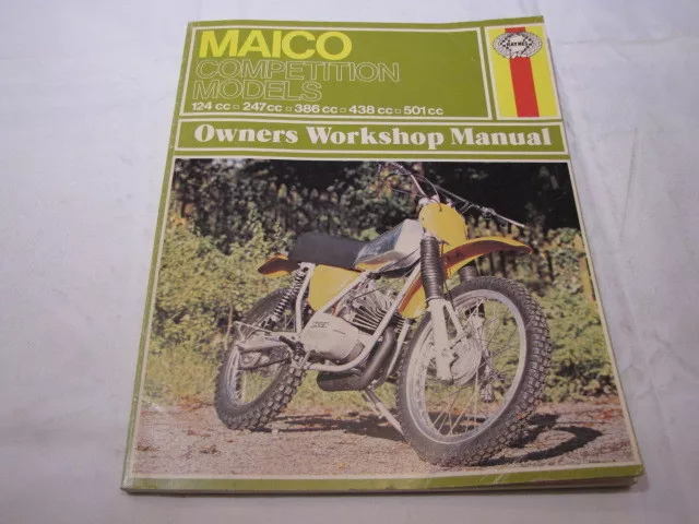 HAYNES MAICO COMPETITION MODELS  WORKSHOP MANUAL werkplaatshandboek