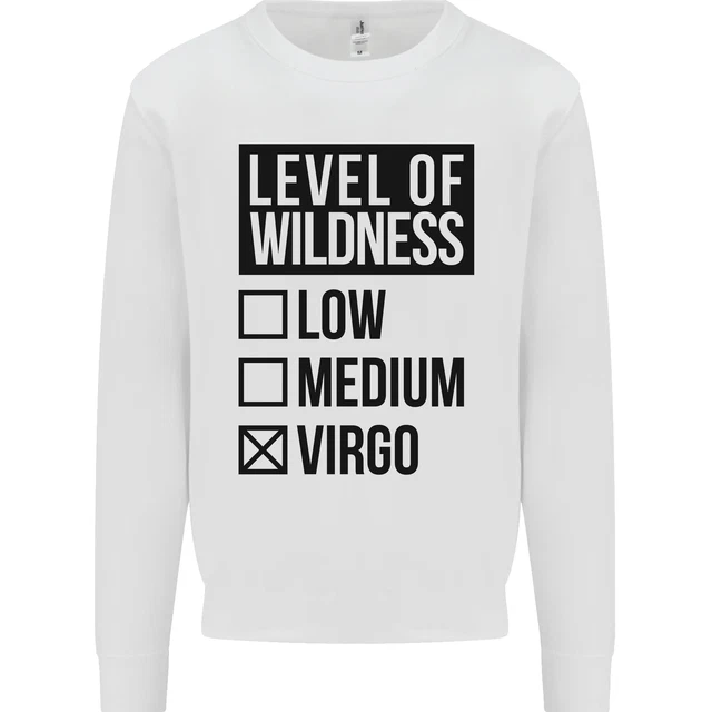 Levels of Wildness Virgo Kids Sweatshirt Jumper