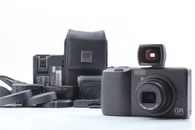 [Near MINT] RICOH GR Digital 8.1MP Digital camera Hood GV-1 GW-1 GH-1 From JAPAN