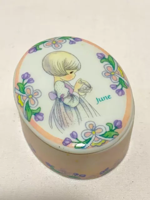 Precious Moments June Trinket Box