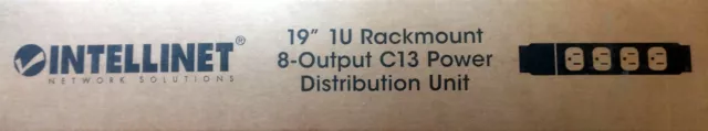 Intellinet Network 19" 1U Rackmount 8-Output C13 Power Distribution Unit (PDU)