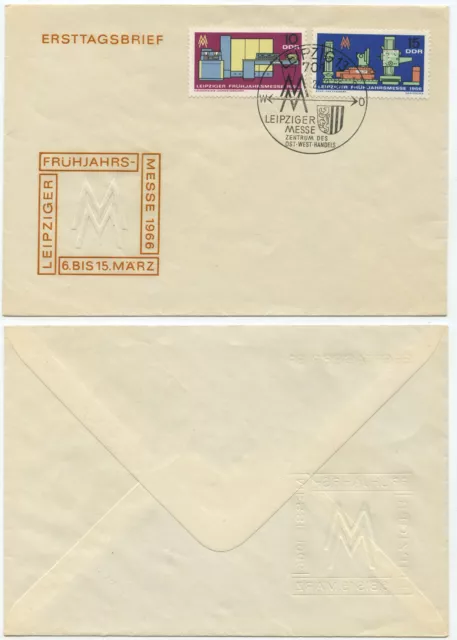 36175 - Mi.Nr. 1159-1160 - kpl. Satz - FDC - Leipzig 24.3.1966