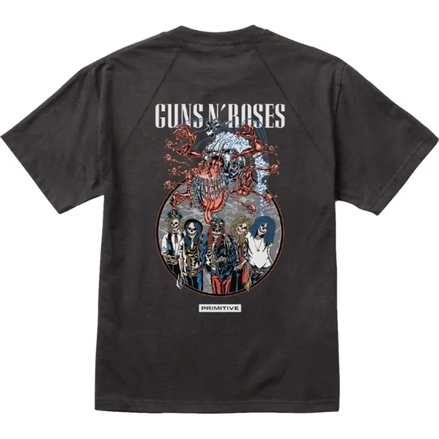 Primitive Skateboarding Guns N' Roses Robo Raglan T-Shirt - Small