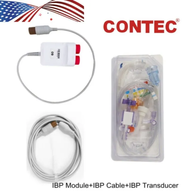CONTEC Invasive Blood Pressure Module IBP Cable for Patient Monitor CMS6000/8000