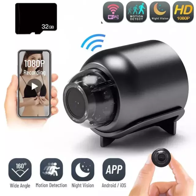 4K Mini Kamera Wireless WiFi WLAN IP Überwachungkamera IR Camera Spycam 2.4GHZ