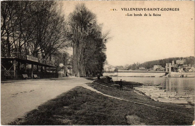 CPA AK Villeneuve St.Georges Les Bords de la Seine FRANCE (1282834)