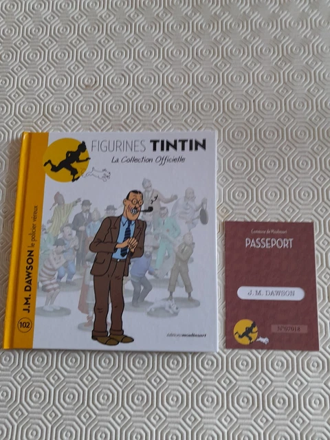 Figurine Tintin – J.M. Dawson N°102 – Collection Officielle, Résine (occasion)