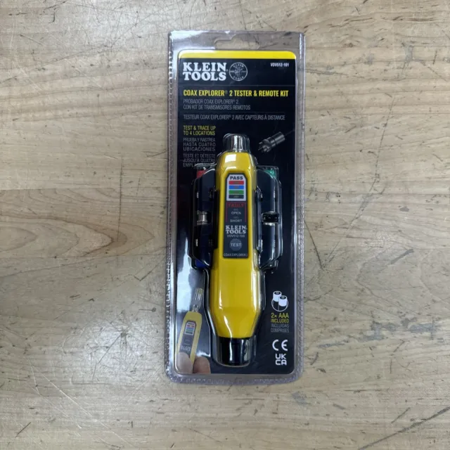 NEW SEALED! Klein Tools VDV512-101 Coax Explorer 2 with Remote Kit