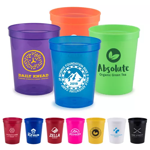 Personalized Touchdown 16 oz. Stadium Cup Printed with your Logo + Text -500 QTY