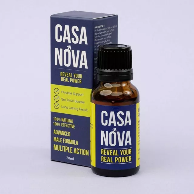 CasaNova-Gotas 100% naturales para hombres con extractos de hierbas y vitaminas!