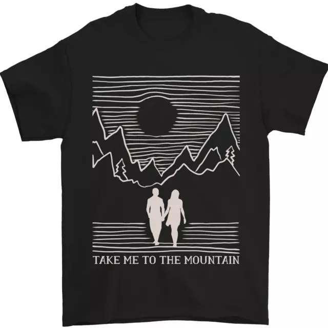 Take Me to the Mountains Trekking Hiking Mens T-Shirt 100% Cotton