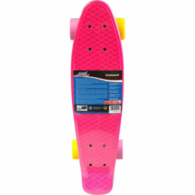 New Sports Kickboard pink, gelb und lila, ABEC 7