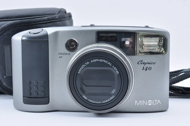 MINOLTA CAPIOS 140 35mm Film Camera Silver Macro Point Shoot