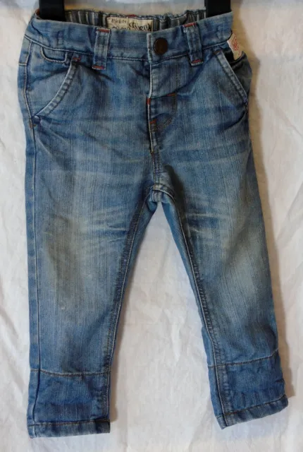 Blue Whiskered Denim Jeans Age 9-12 Months Next