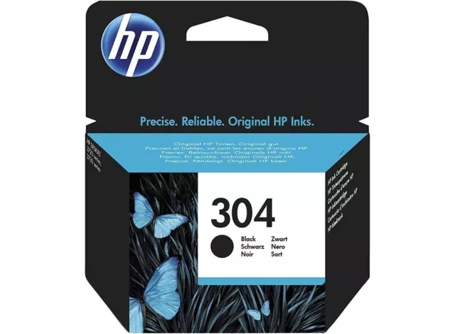 HP N9K06AE Inkjet 304 NERO  / getto d'inchiostro Cartuccia originale