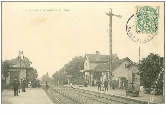 95.ERMONT.n°8463.LA HALTE.PLIE