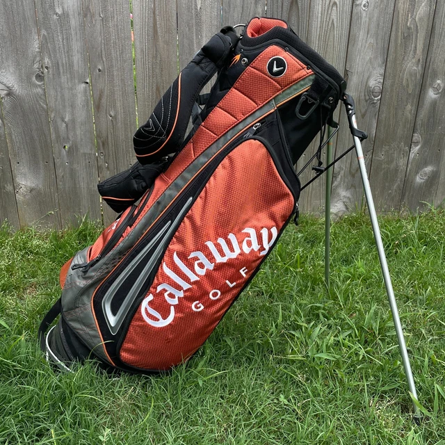 CALLAWAY ORANGE WARBIRD XTT Stand Golf Bag 5Pocket Izzo Dual Strap