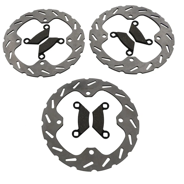 2010-11 Polaris 550 Sportsman XP Touring Front Rear Sport Brake Rotors & Pads